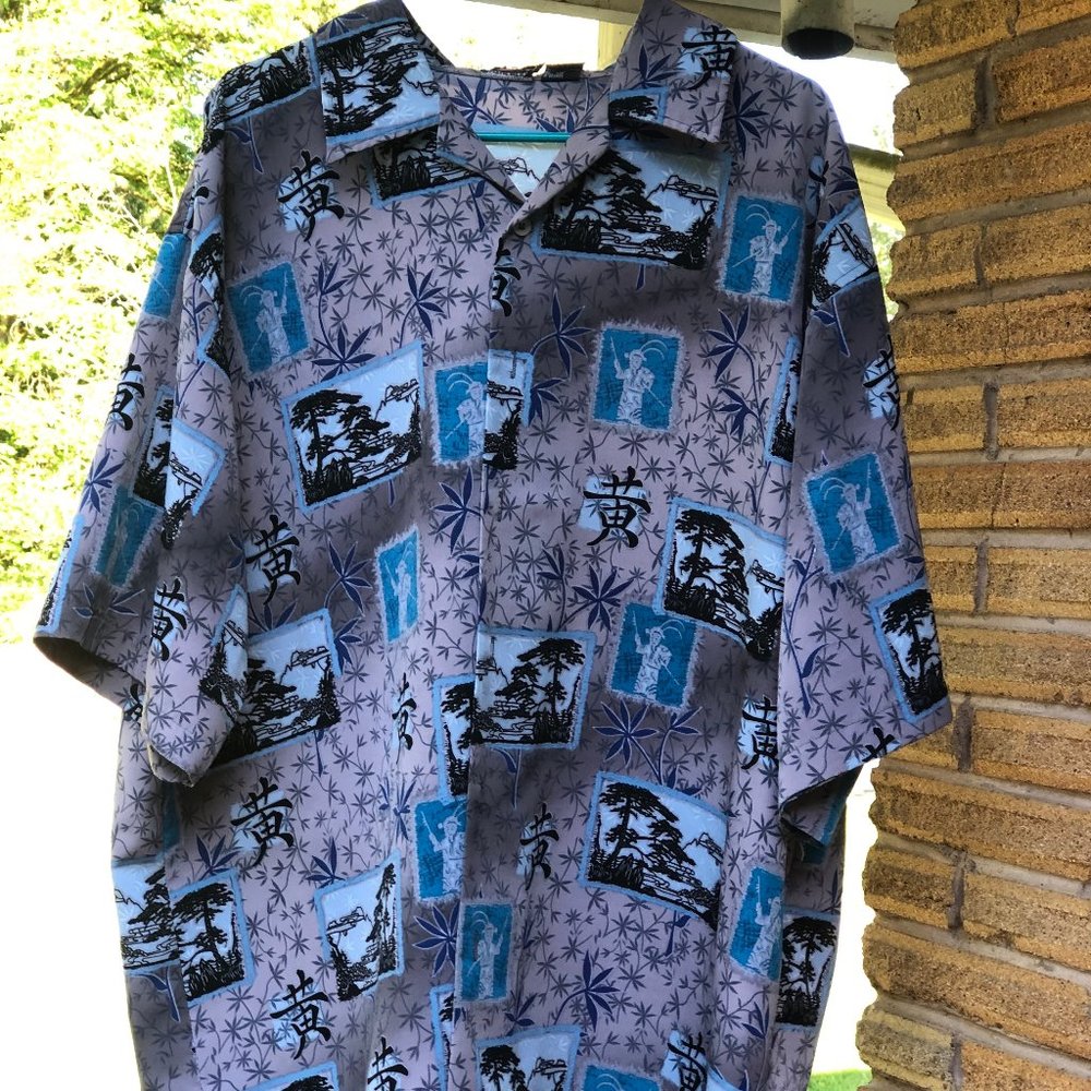 Authentic Shaolin Men’s Hawaii Shirt Size XL